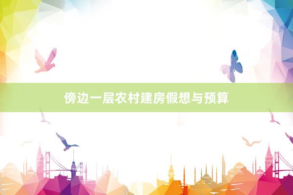 傍边一层农村建房假想与预算